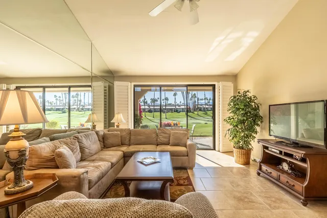 a view of a dining area with furniture