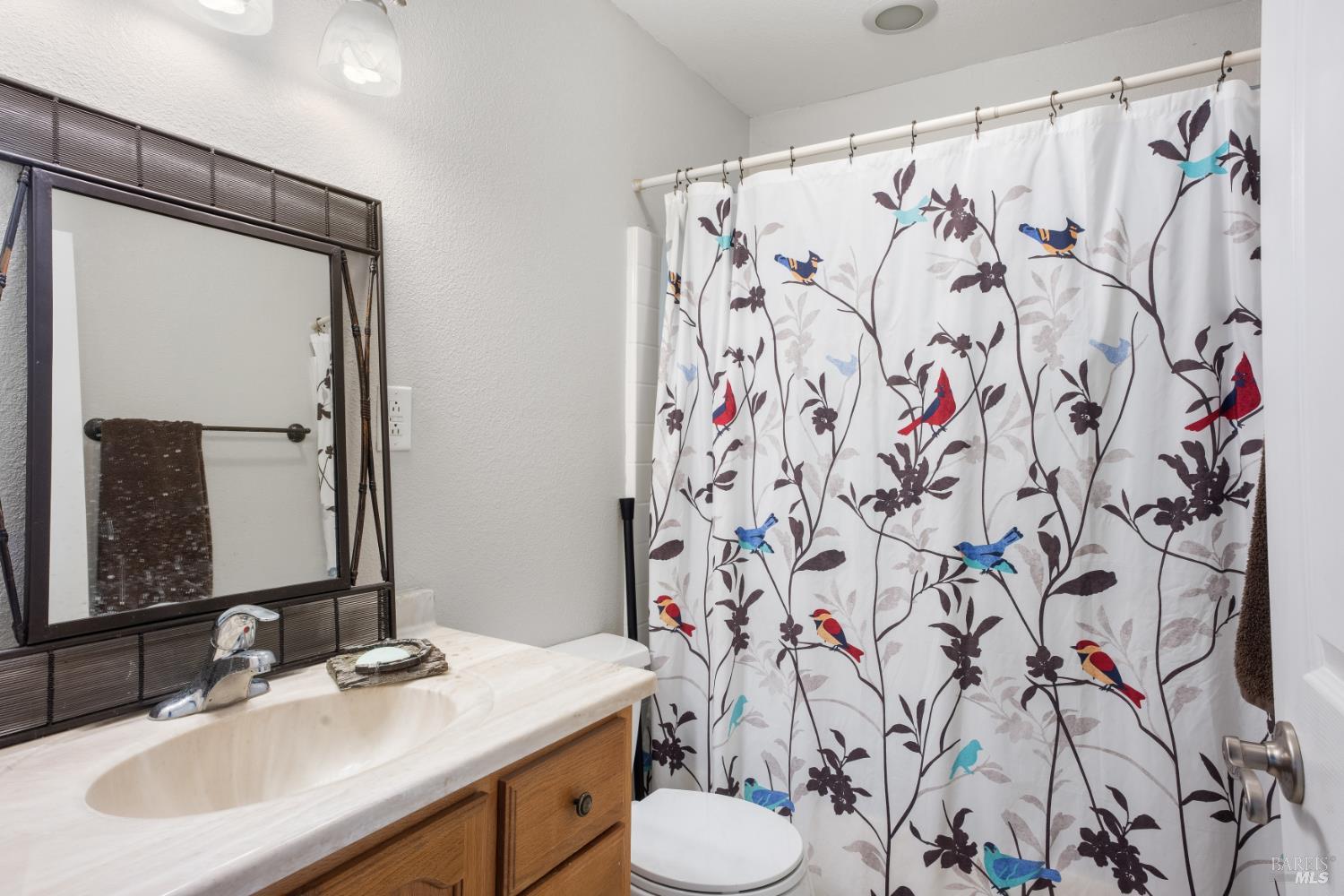 1435 Big Valley Road Lakeport, CA 95453 - Photo 13 of 21 a bathroom with a sink and a mirror