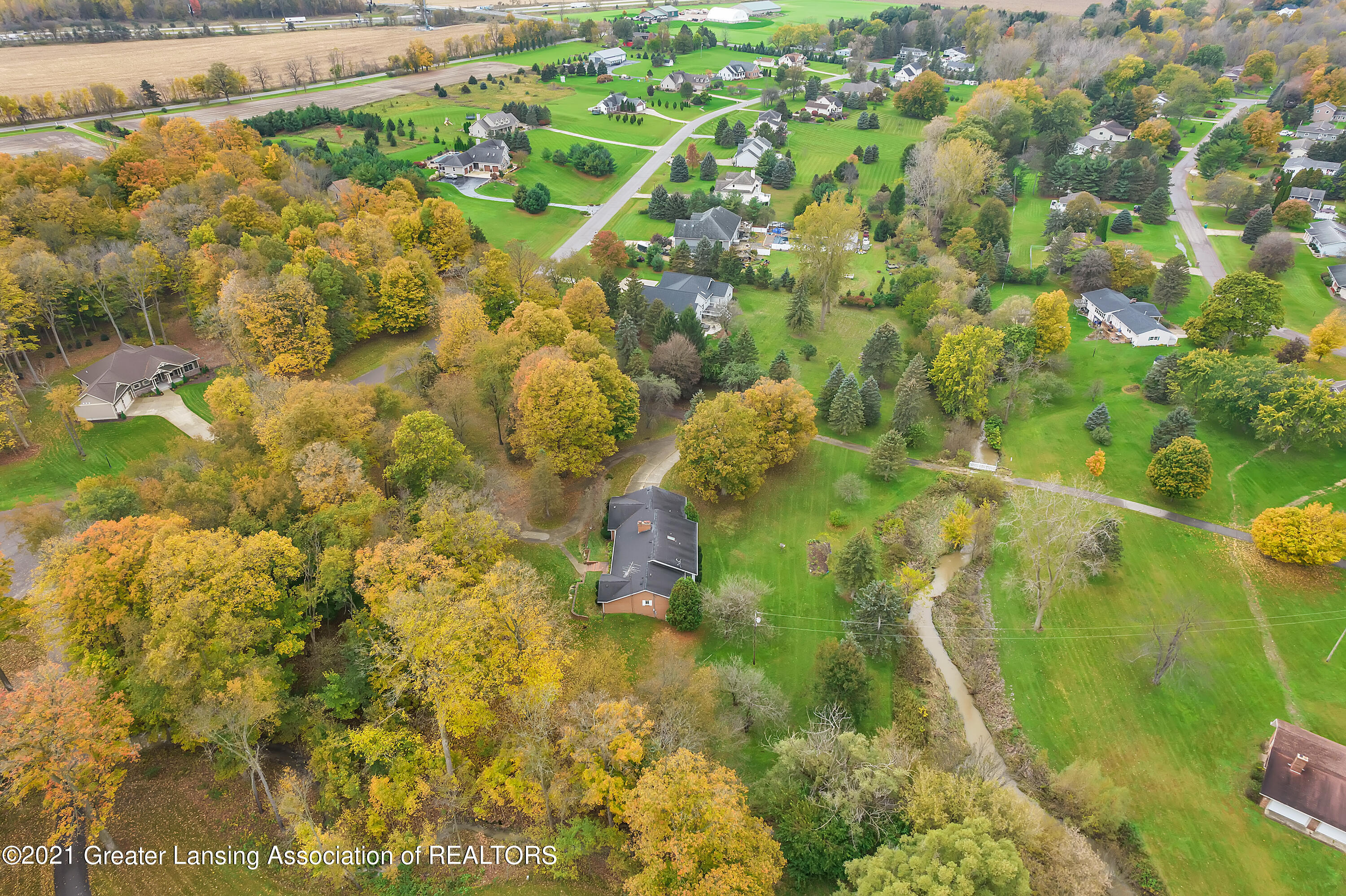 145 Three Oaks Road Okemos, MI 48864 - Photo 50 of 58 Aerial View