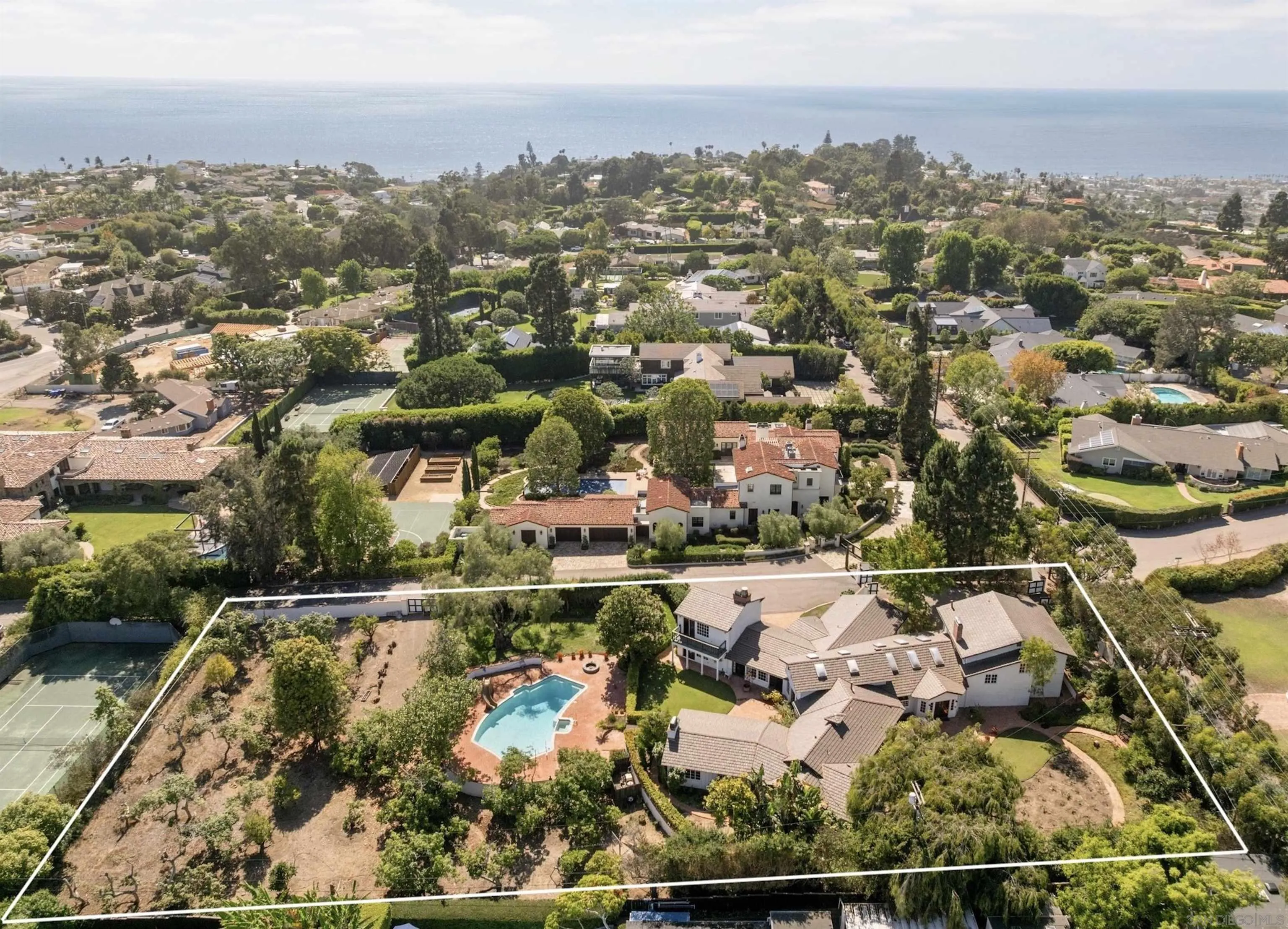 1654 La Jolla Rancho Road La Jolla, CA 92037 - Photo 3 of 31 an aerial view of residential houses with outdoor space
