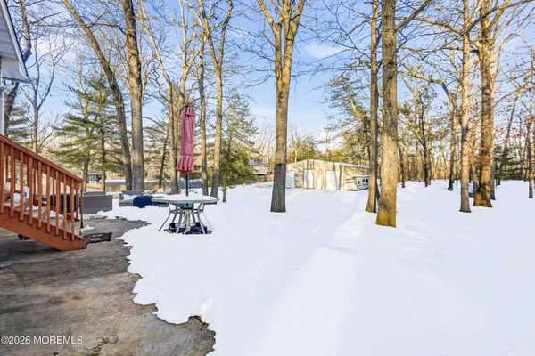 a view of outdoor space with seating