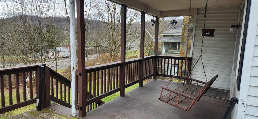 85 Dixon Road Clymer, PA 15728 - Photo 11 of 16 a view of a two chair in the balcony