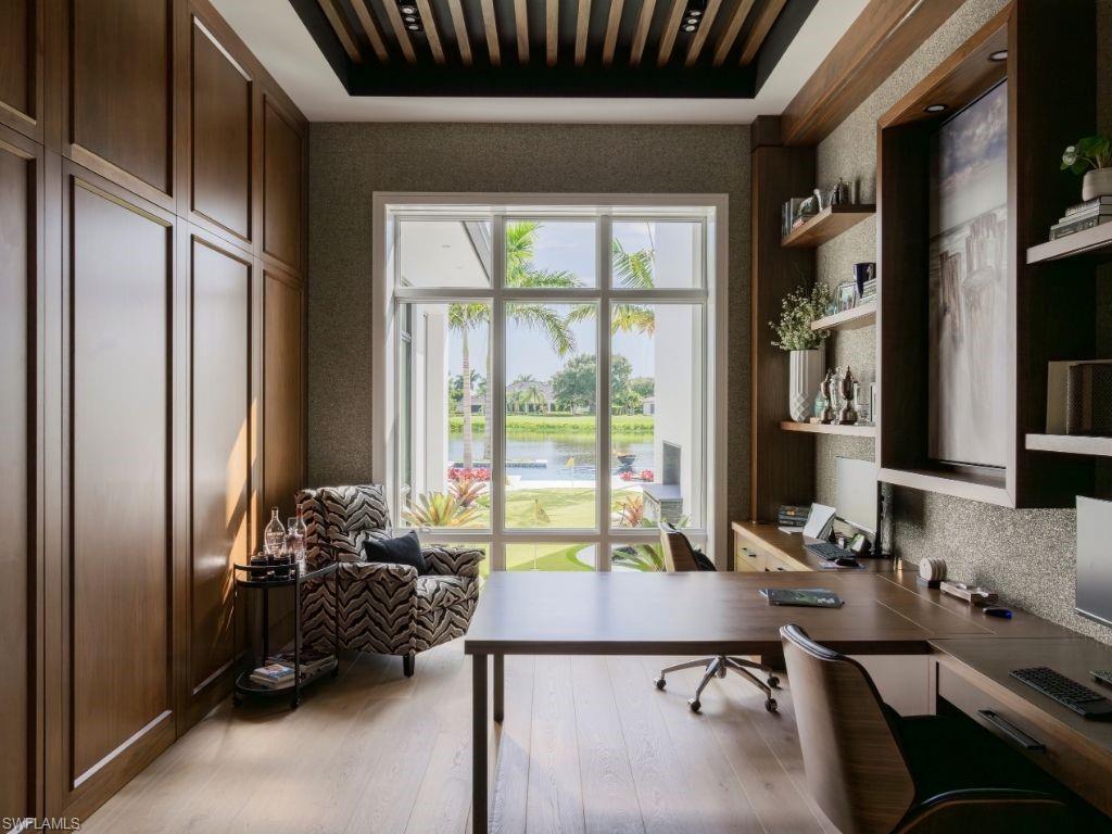 6199 Highcroft Drive Naples, FL 34119 - Photo 13 of 45 Dual office with real walnut custom cabinetry
