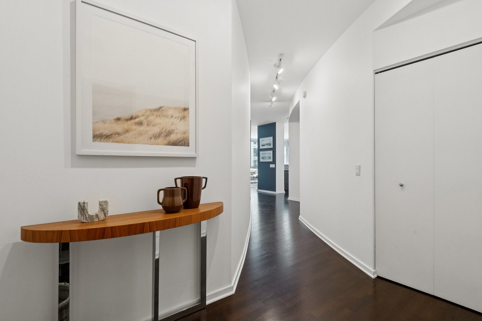 125 South Green Street, Unit 308A Chicago, IL 60607 - Photo 2 of 24 a view of a hallway with workspace