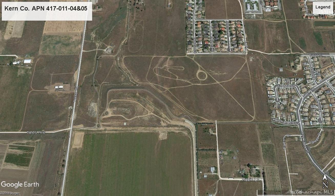 0 Pinon Street Tehachapi, CA 93561 - Photo 15 of 35 Aerial view of both parcels with Tucker Road to the west