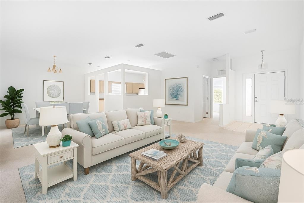 2459 Northwest 55th Avenue Road Ocala, FL 34482 - Photo 7 of 38 a living room with furniture and a large window