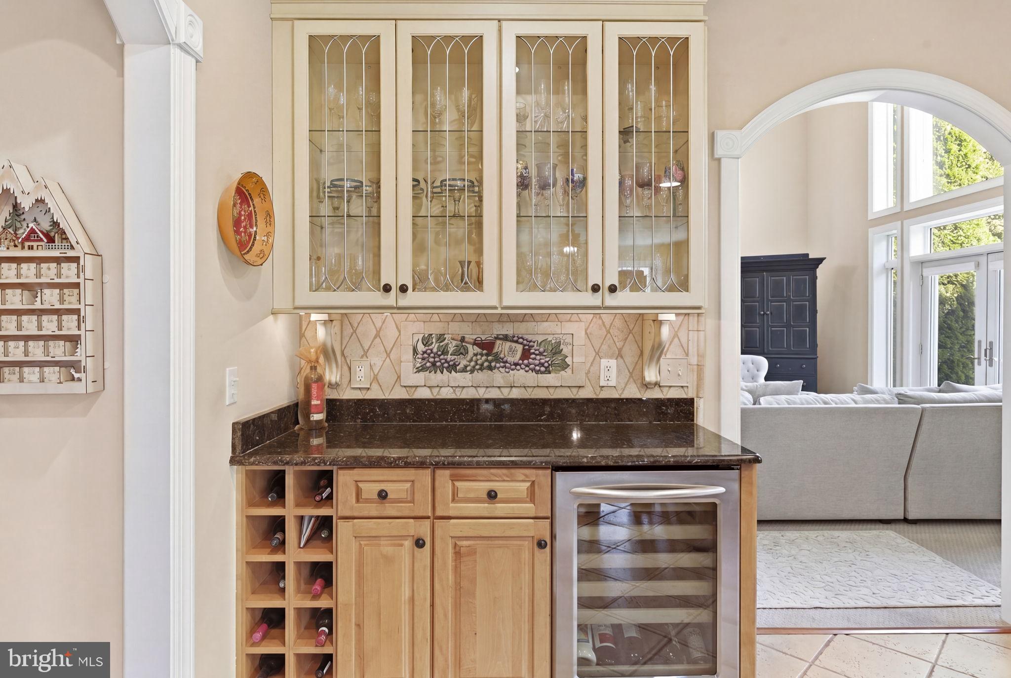 9 Deer Ridge Court Phoenix, MD 21131 - Photo 34 of 96 WINE BAR WITH WINE FRIDGE