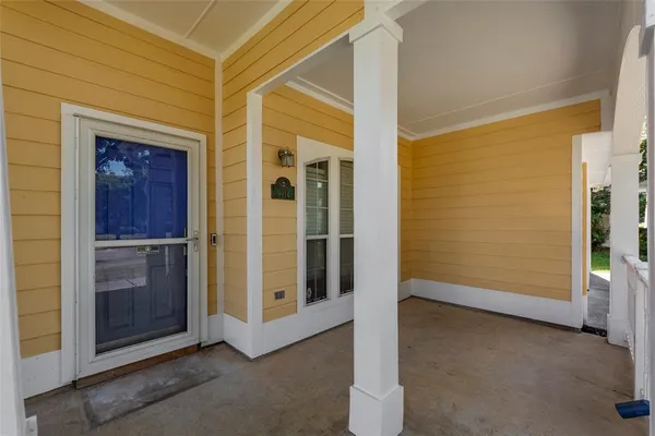 a view of front door