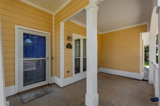 a view of front door