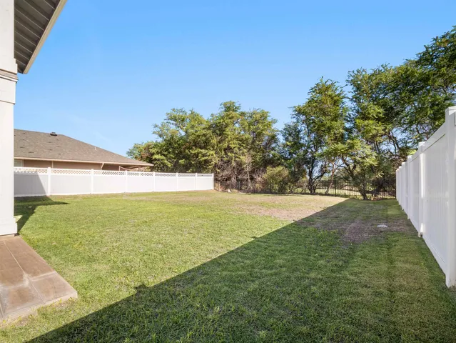 a view of an outdoor space and a yard