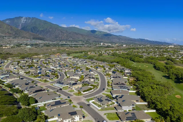 a view of city and mountain