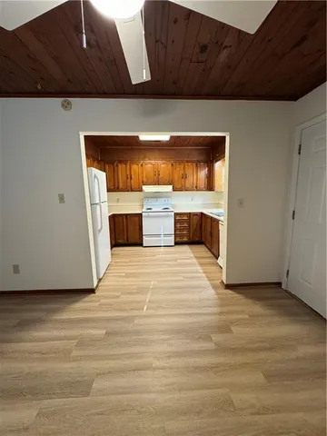 a view of kitchen and utility room