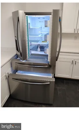 a close view of closet