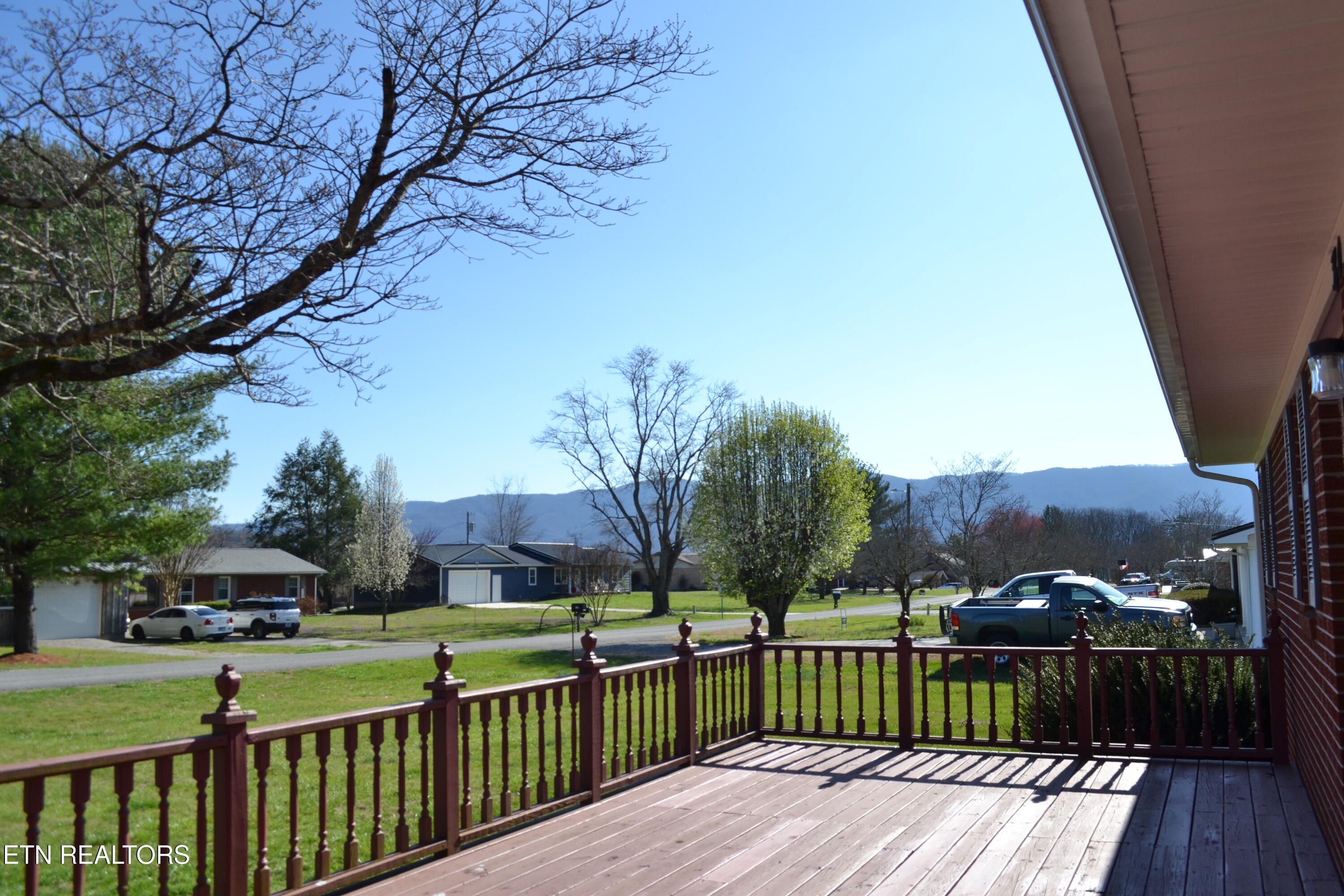 Front deck with stunning views