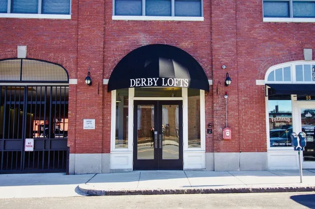 a front view of a building