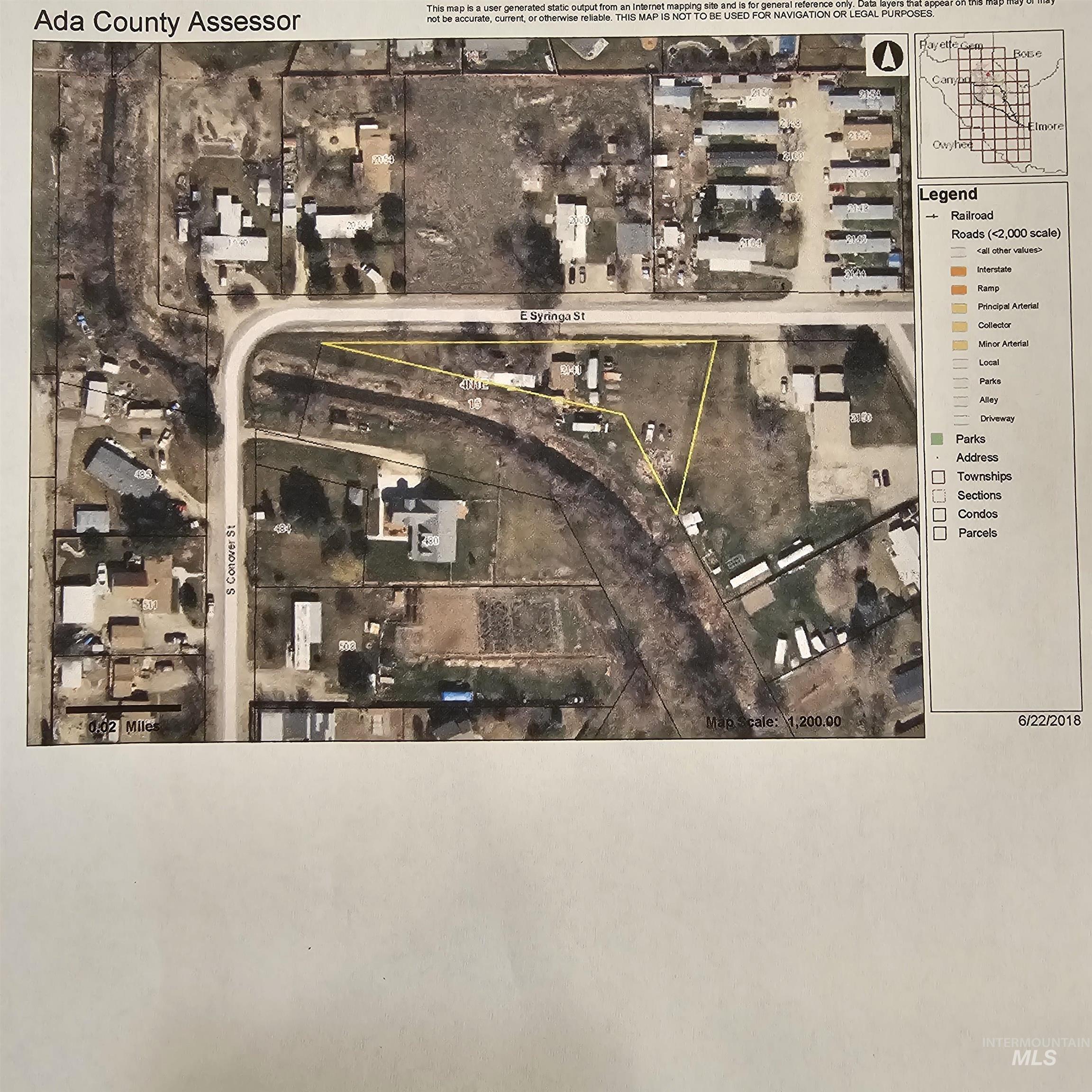 2141 East Syringa Street Eagle, ID 83616 - Photo 2 of 26 Map of property location with property parcel outlined