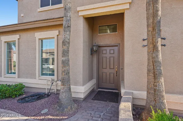 a front view of a house