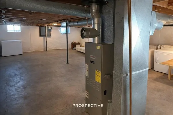 a view of storage and utility room with racks