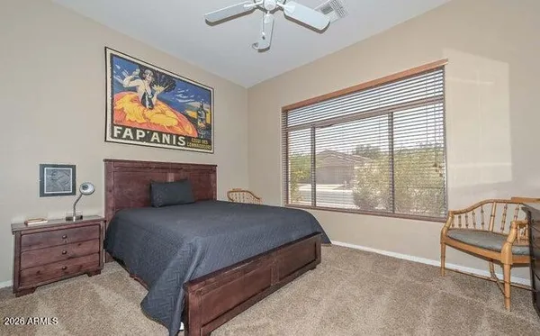 a workspace with furniture and desk