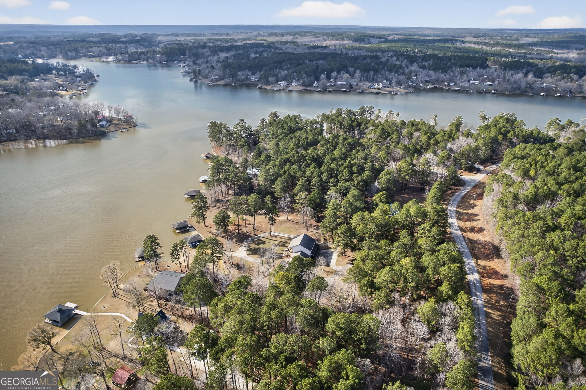 655 Sandy Run Drive, Unit 4 Sparta, GA 31087 - Photo 5 of 59 a view of a lake with beach and mountain view