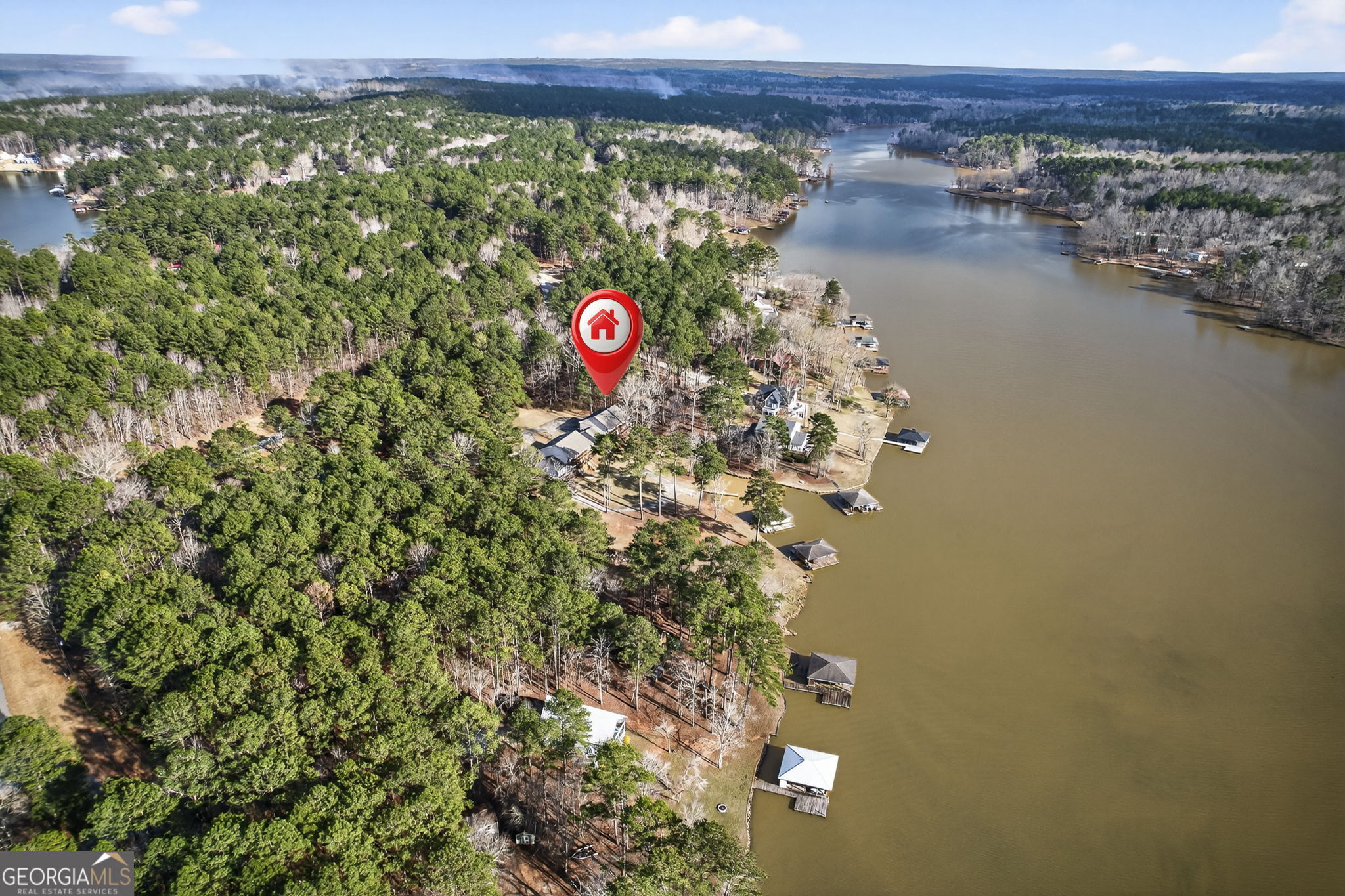 655 Sandy Run Drive, Unit 4 Sparta, GA 31087 - Photo 9 of 59 an aerial view of a house with a lake view