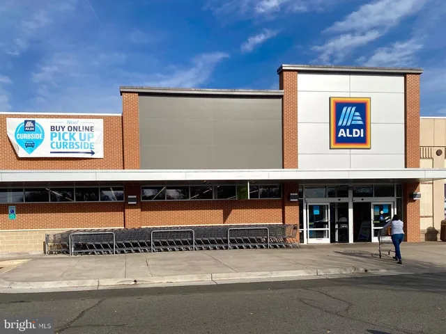 a view of a building with a street