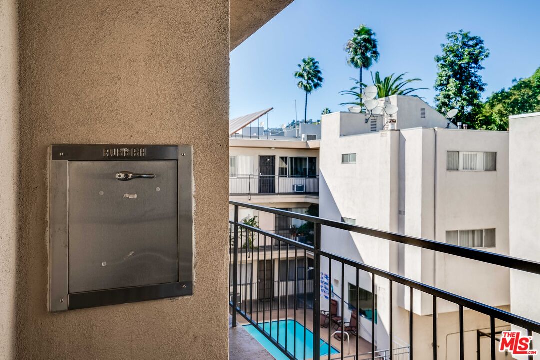 7548 Hampton Avenue, Unit 304 West Hollywood, CA 90046 - Photo 18 of 23 a view of balcony with furniture
