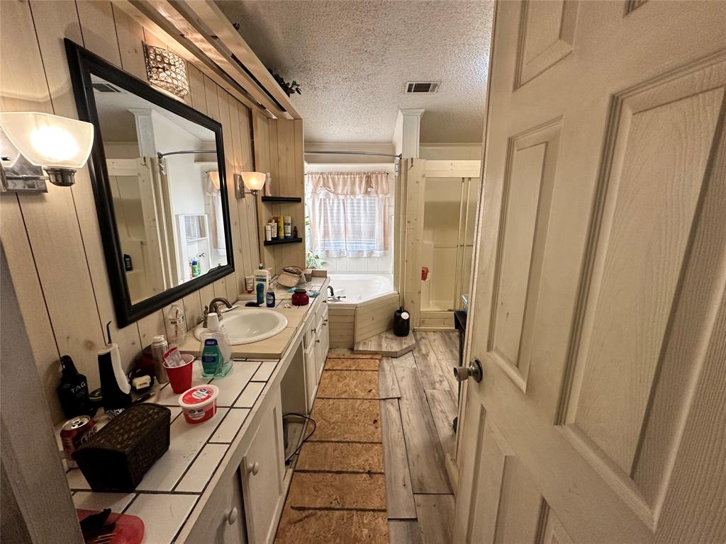 13925 Briar Road Azle, TX 76020 - Photo 16 of 22 a bathroom with a sink mirror and vanity