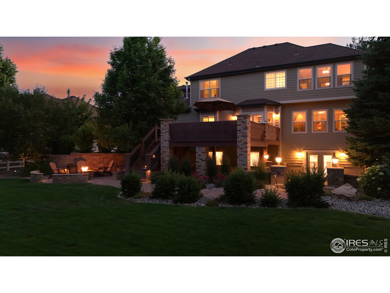 8398 Spinnaker Bay Drive Windsor, CO 80528 - Photo 33 of 40 a black and white photo of a house