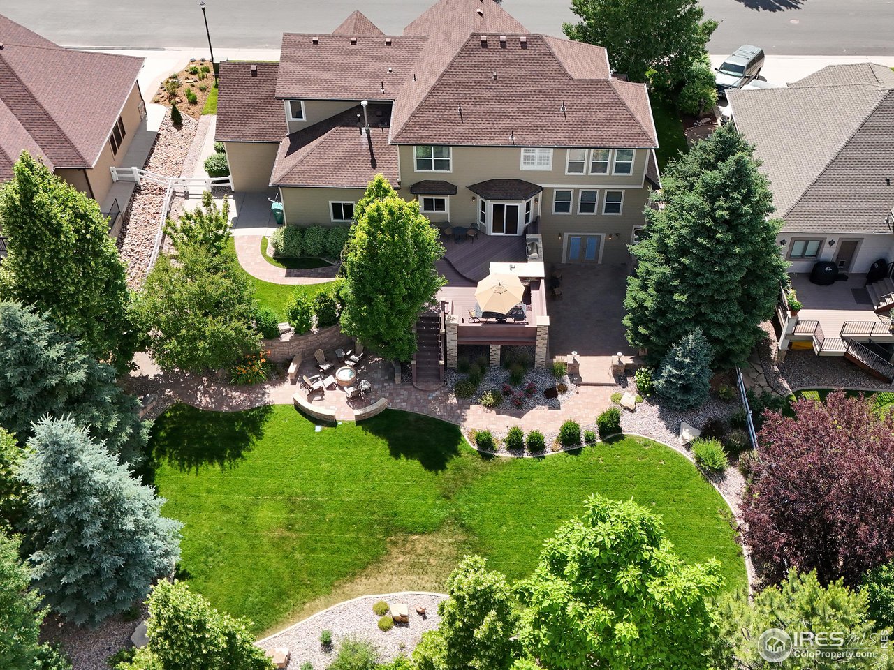 8398 Spinnaker Bay Drive Windsor, CO 80528 - Photo 37 of 40 a aerial view of a house