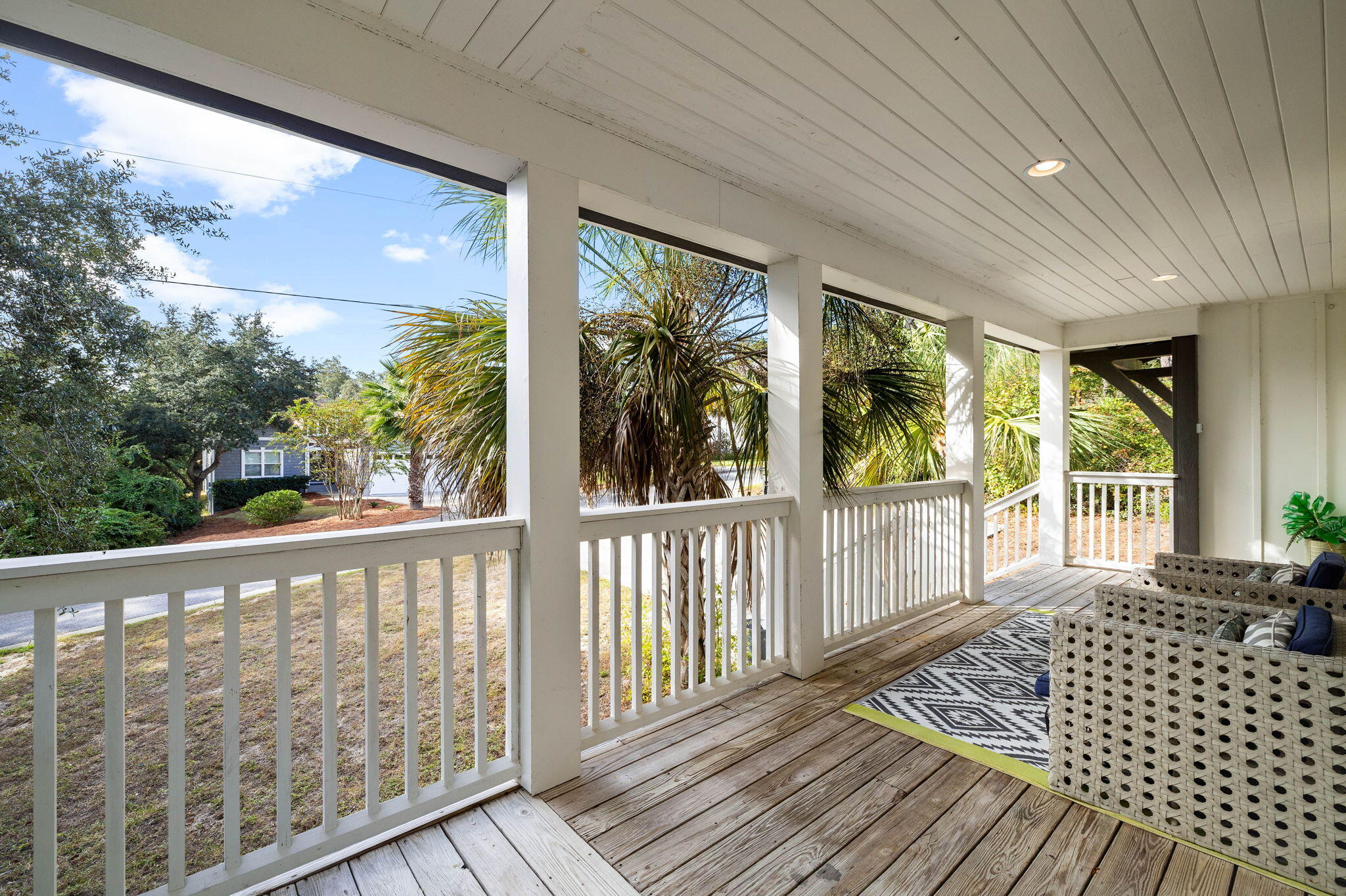 213 Bramble Street Santa Rosa Beach, FL 32459 - Photo 14 of 62 a view of a balcony with wooden floor