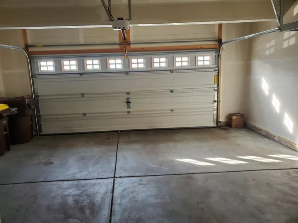 a view of a water heater room