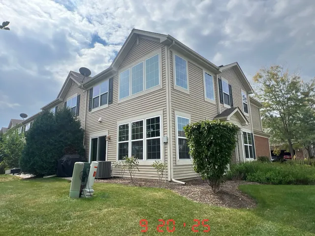 a house view with a garden space