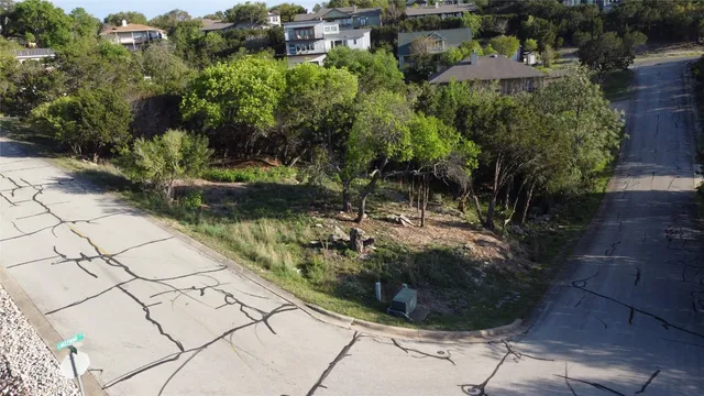 a view of a garden with a pathway