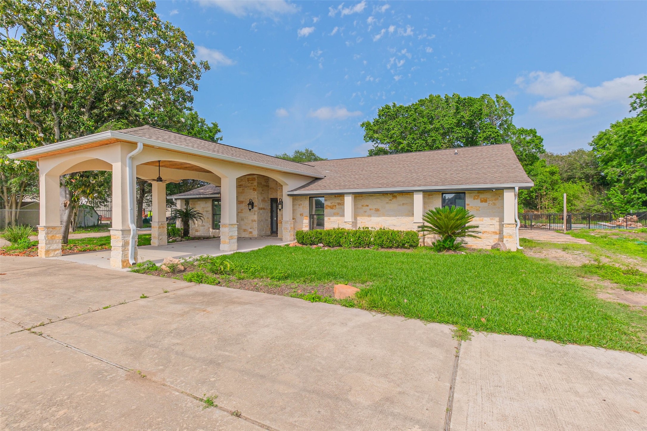 11019 Clodine Road Sugar Land, TX 77498 - Photo 38 of 39 front view of a house with a yard