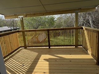 311 Elm Street Portland, TX 78374 - Photo 20 of 26 a view of a balcony with wooden floor
