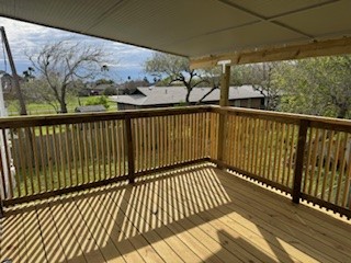 311 Elm Street Portland, TX 78374 - Photo 21 of 26 a view of a balcony with wooden floor
