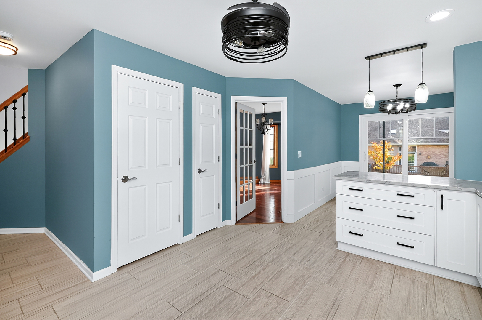 110 Harper Lane Lemont, IL 60439 - Photo 6 of 29 a view of a hallway with washer and dryer