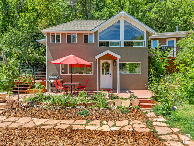 1155 Pinecrest Canyon Road Salt Lake City, UT 84108 - Photo 1 of 1 View of front of home with stucco siding and a patio