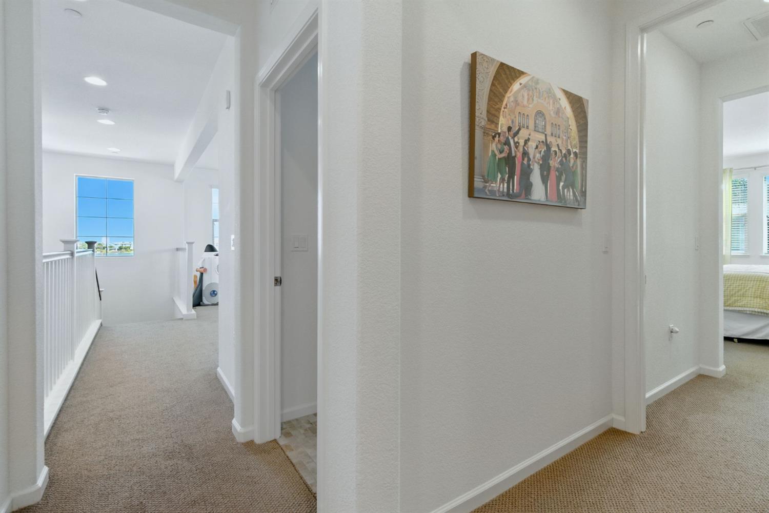 18200 Broadmoor Way Lathrop, CA 95330 - Photo 28 of 48 hall featuring light colored carpet and recessed lighting