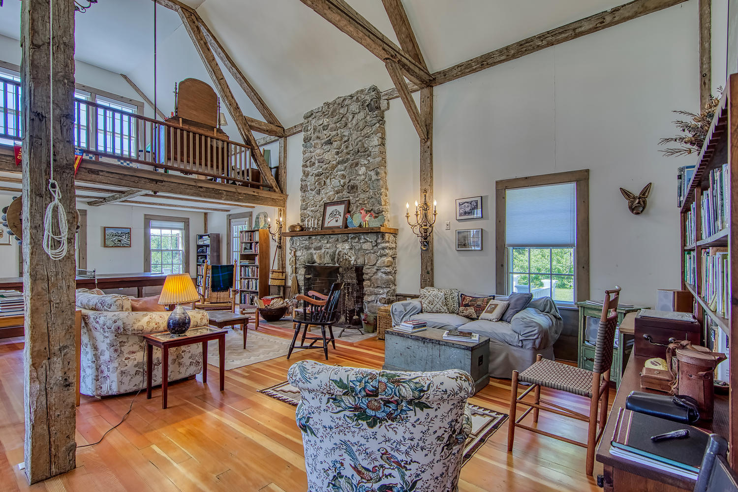 459 Sunset Road Deer Isle, ME 04627 - Photo 15 of 47 Great room with Loft