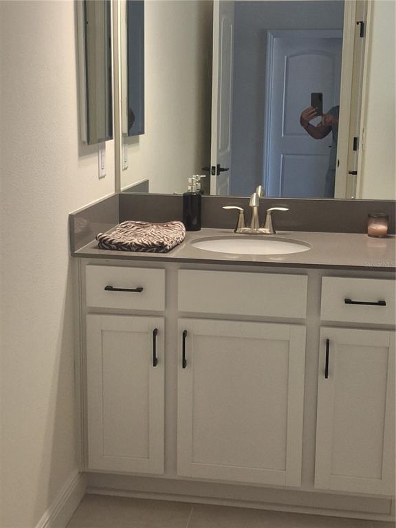 12618 Vander Way New Port Richey, FL 34654 - Photo 17 of 22 a bathroom with a sink and a mirror