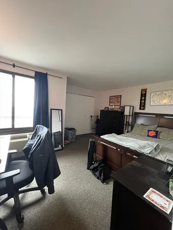 a room with furniture