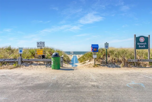 a view of ocean with beach