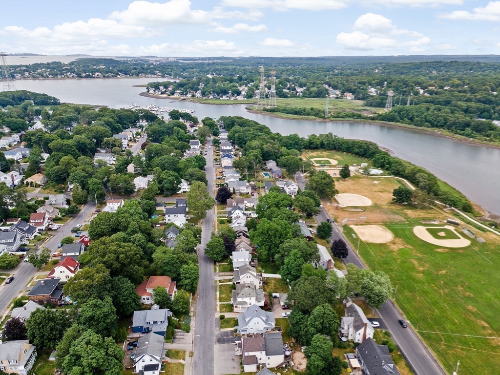 60 Edgehill Road Braintree, MA 02184 - Photo 6 of 30 an aerial view of river residential houses with outdoor space and trees