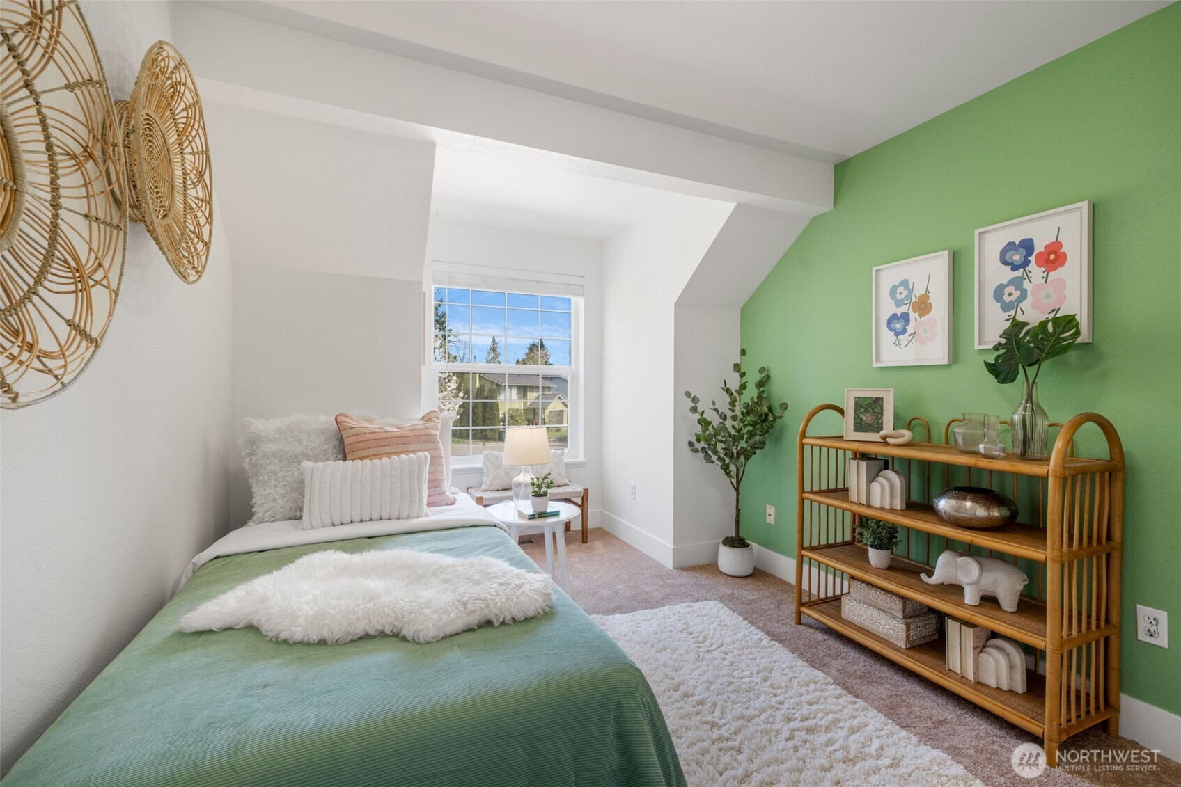 2 109th Place Southeast Everett, WA 98208 - Photo 16 of 40 a bedroom with a bed a dresser and book shelf
