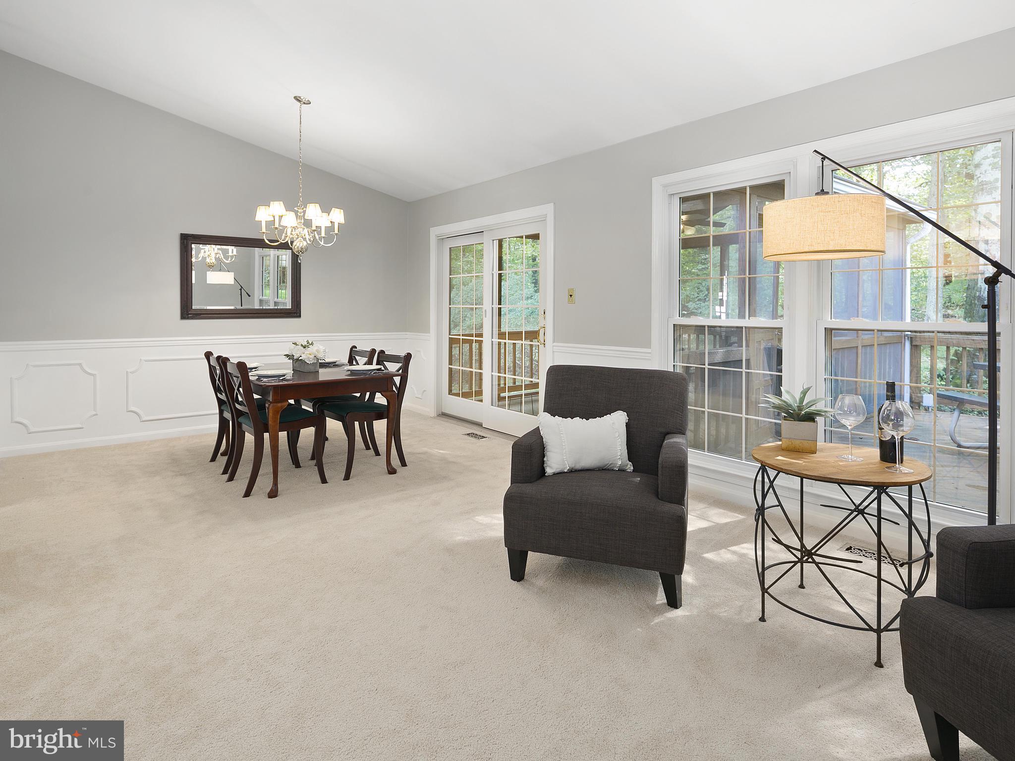 8725 Cuttermill Place Springfield, VA 22153 - Photo 3 of 30 Spacious Living Room Overlooks Beautiful Yard