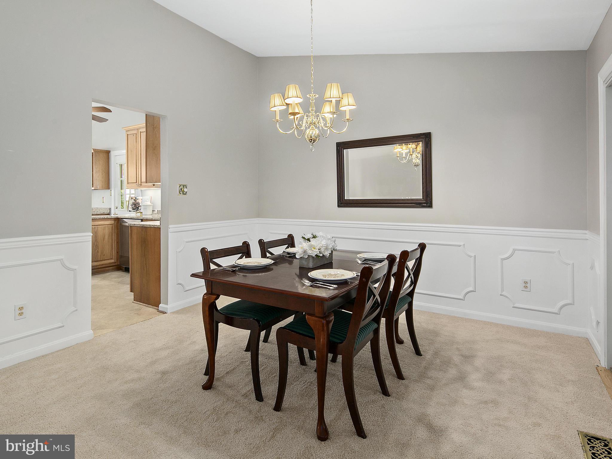 8725 Cuttermill Place Springfield, VA 22153 - Photo 4 of 30 Formal Dining Room with Beautiful Shadowboxing