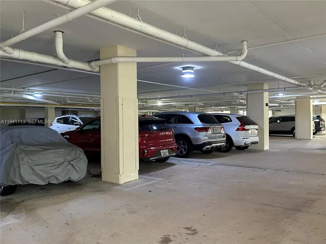 a view of bike garage