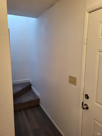 a small space with a door